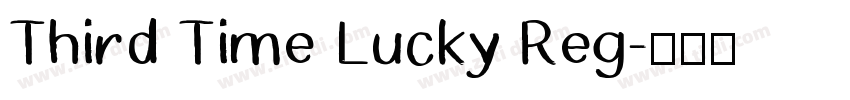 Third Time Lucky Reg字体转换